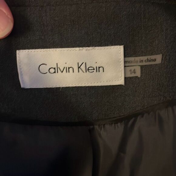 Calvin Klein size 14 gray suit jacket - Picture 3 of 4
